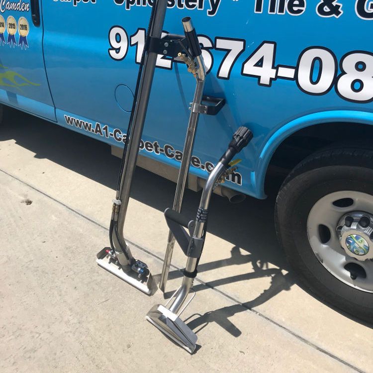A-1 van with cleaning wands